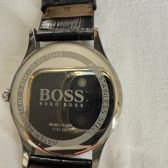 Hugo Boss Silver and Black Watch - Picture 6 of 10